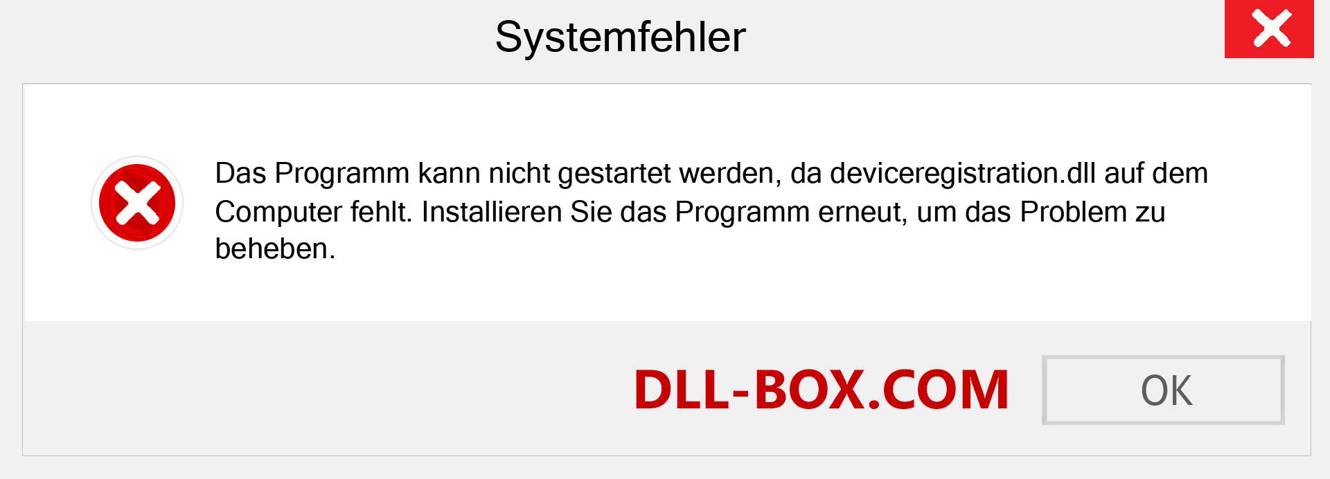 deviceregistration.dll-Datei fehlt?. Download für Windows 7, 8, 10 - Fix deviceregistration dll Missing Error unter Windows, Fotos, Bildern